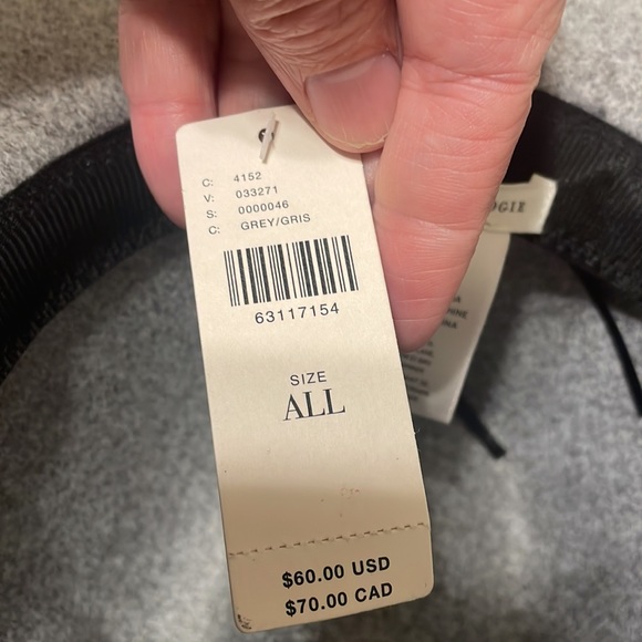Anthropologie Grey Link Trimmed Fedora NWT - Picture 8 of 8